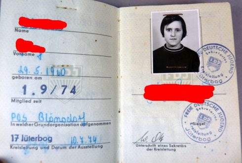 DDR Wehrdienstausweis- Reisepass en FDJ pas compleet set van 1 Persoon - Afbeelding 4