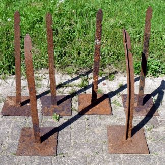 Atlantikwall prikkeldraad palen, lot van 6 stuks