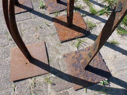 Atlantikwall prikkeldraad palen, lot van 6 stuks - Afbeelding 5