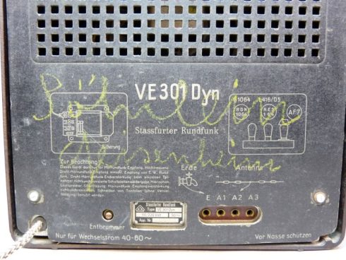 Bakelieten Volksontvanger VE301 Dyn, fabrikant Strassfurther Rundfunk - Afbeelding 12