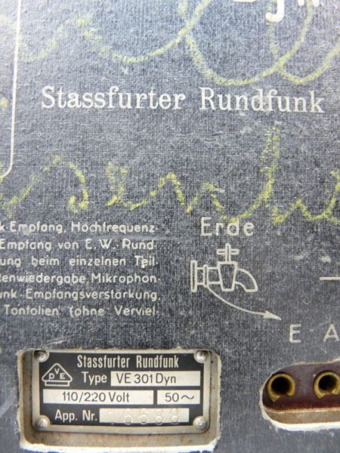 Bakelieten Volksontvanger VE301 Dyn, fabrikant Strassfurther Rundfunk - Afbeelding 13