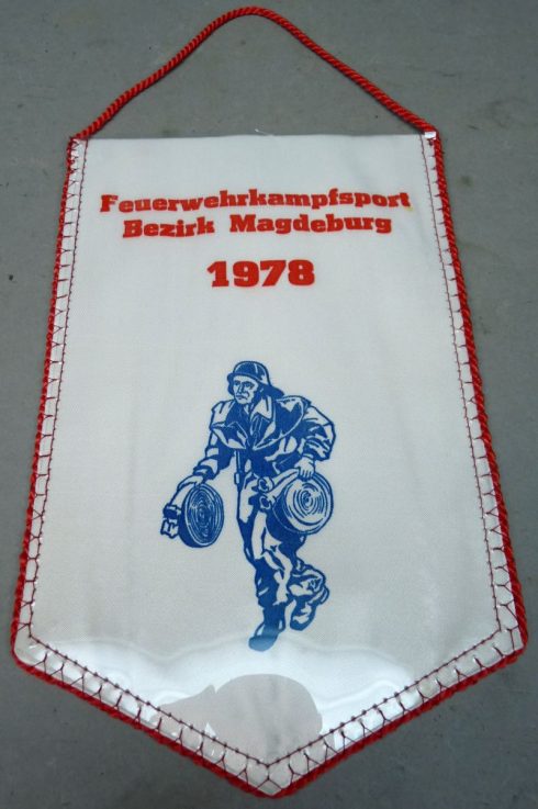 DDR Vaantje Feuerwehrkampfsport Berzik Magdeburg 1978 - Afbeelding 2