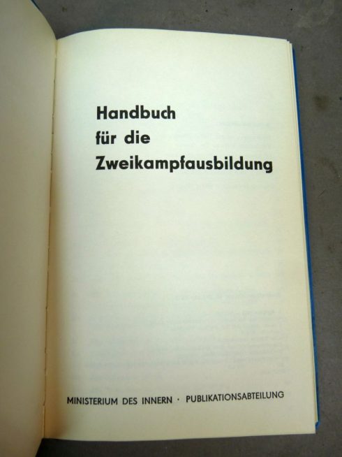 DDR MDI Handbuch Fur Die Zweikampf Ausbildung - Afbeelding 2