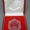 Ehrengeschenk Grote glazen DDR SED medaille 1979