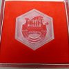 Ehrengeschenk Grote glazen DDR SED medaille 1979 - Afbeelding 3