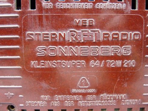 Vintage DDR radio IIMENAU 210 - Afbeelding 4