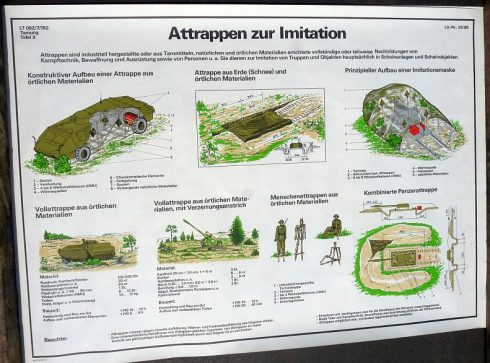 NVA instructieposter Attrappen zur Imitation