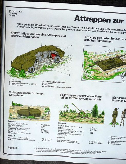 NVA instructieposter Attrappen zur Imitation - Afbeelding 2