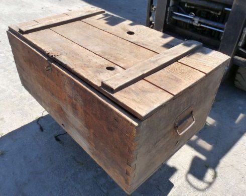 Grote houten vintage kist