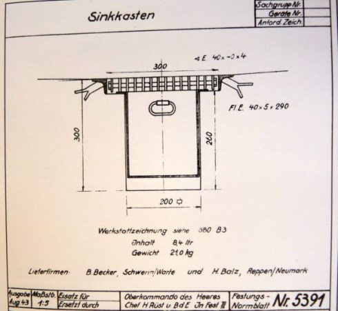 Bunkerput rooster met frame ,,Sinkkasten,, - Afbeelding 3
