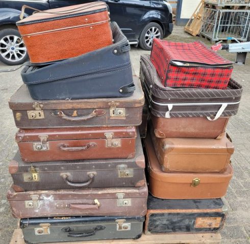 Lot van 17 vintage koffers - Afbeelding 3