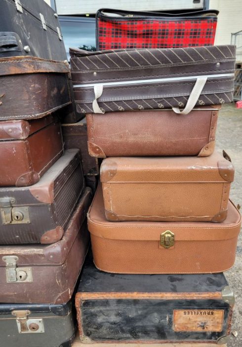 Lot van 17 vintage koffers - Afbeelding 6