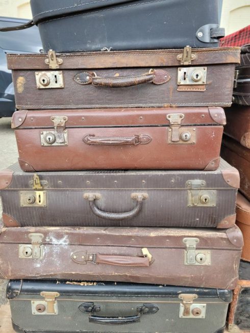 Lot van 17 vintage koffers - Afbeelding 7
