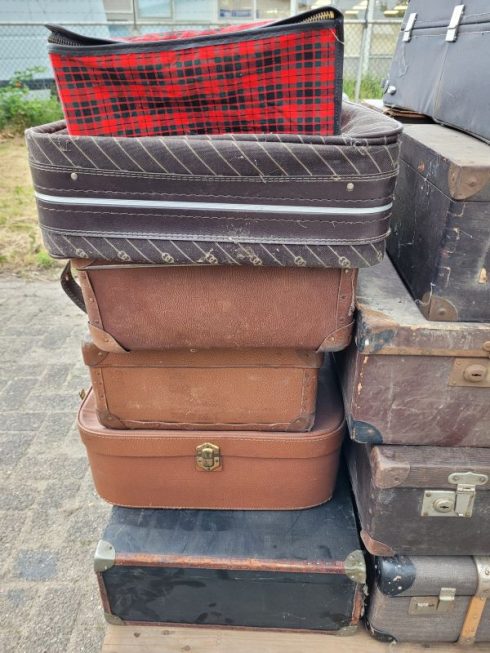 Lot van 17 vintage koffers - Afbeelding 8