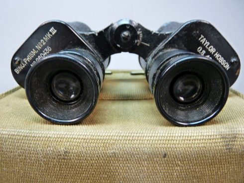 Britse WW2 Verrekijker in Tas - Afbeelding 3
