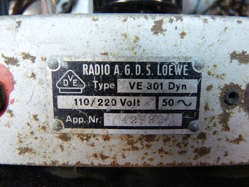 Bakelieten volksontvanger VE301 Dyn, fabrikant Loewe - Afbeelding 17