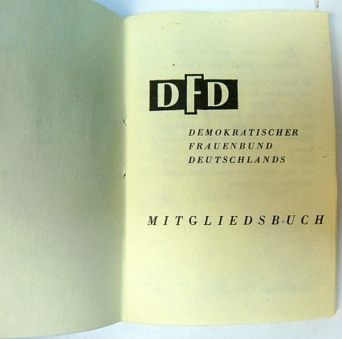 DDR DFD Mitgeliedsbuch jaren 80 - Afbeelding 2