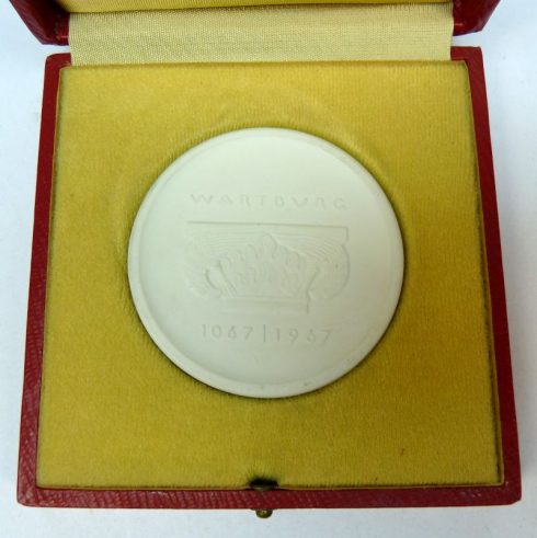 DDR Meissen medaille Wartburg Eisenach Thuringen 1967 - Afbeelding 2
