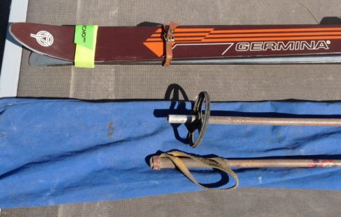 Vintage Germina DDR ski set - Afbeelding 2