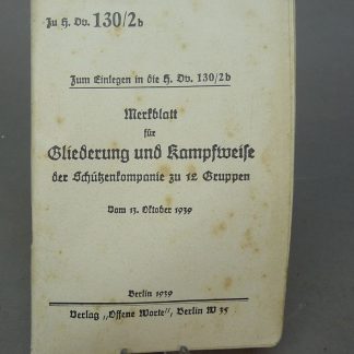 Gliederung und kampfweise