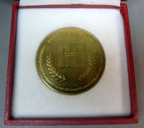 DDR Medaille Fur treue 25 jahrige mitarbeit im metallurgiehandel - Afbeelding 2