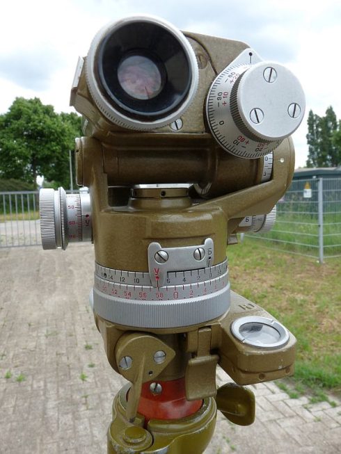 Sovjet PAB-2 periscoop artillerie richtcirkel, compleet set!