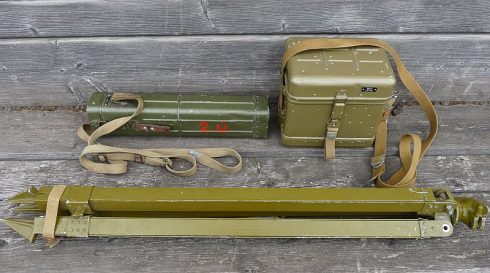 Sovjet PAB-2 periscoop artillerie richtcirkel, compleet set! - Afbeelding 16