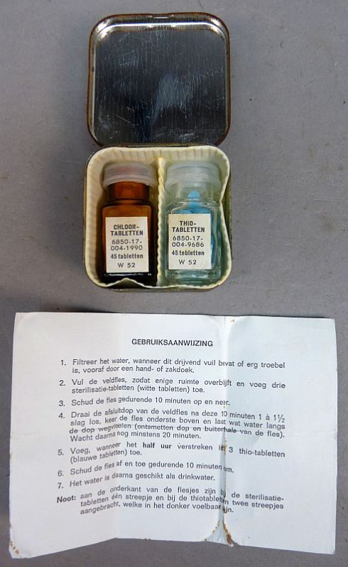 Waterzuivering set, Nederlandse leger jaren 50