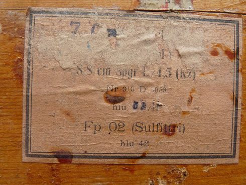 Wehrmacht Packkiste Nr 10 voor 8,8 cm granaat ladingen - Afbeelding 6