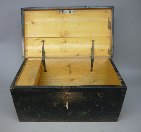 Vintage houten kist - Afbeelding 2