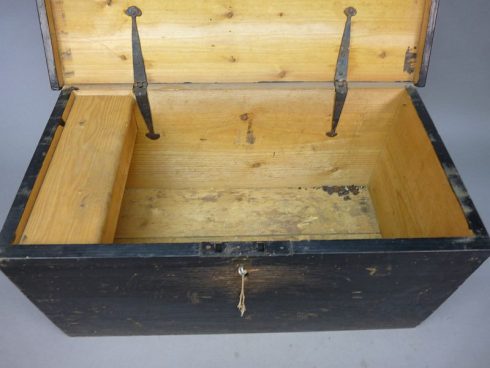 Vintage houten kist - Afbeelding 3