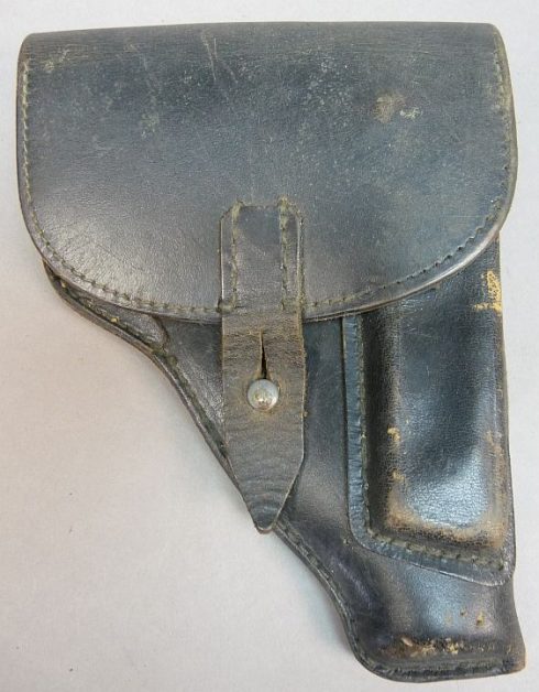 Zwart DDR Makarov holster MDJ (Ministerium des Justitz) vroeg model met ,,recht riempje,,
