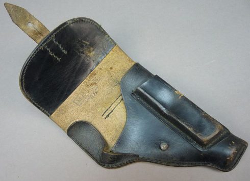 Zwart DDR Makarov holster MDJ (Ministerium des Justitz) vroeg model met ,,recht riempje,, - Afbeelding 2