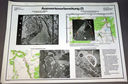Set van 6 DDR NVA instructie posters voor luchtfoto's beoordeling en herkenning - Afbeelding 5