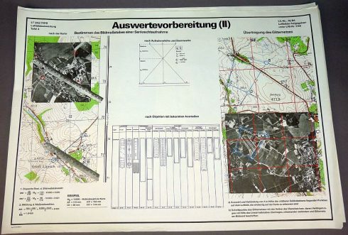 Set van 6 DDR NVA instructie posters voor luchtfoto's beoordeling en herkenning - Afbeelding 6