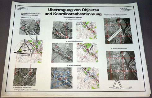 Set van 6 DDR NVA instructie posters voor luchtfoto's beoordeling en herkenning - Afbeelding 7