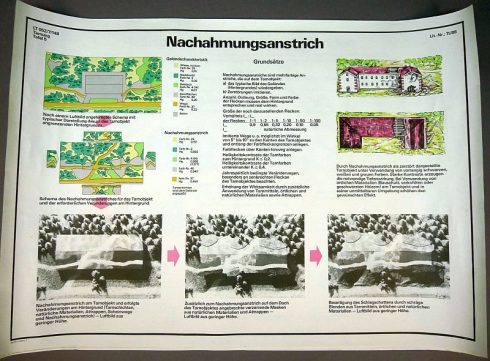 DDR NVA set van 5 instructie posters, camouflage technieken - Afbeelding 5