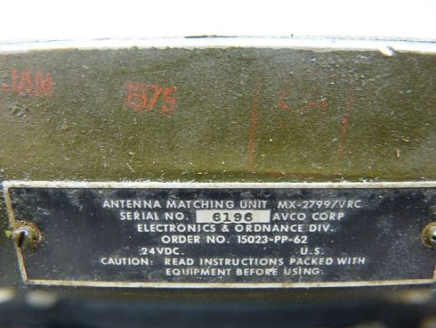 Antenna Matching Unit MX-2799/VRC - Afbeelding 5