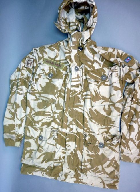Desert camouflage windproof smock parka, Royal Navy