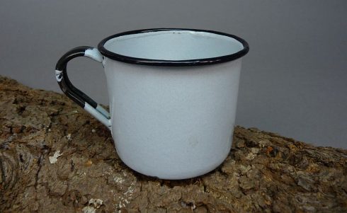Geëmailleerde Sovjet mok, 0,4 liter