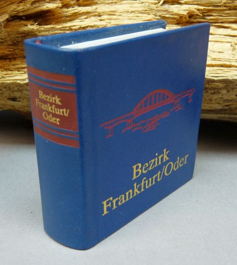 DDR mini boekje Bezirk Frankfurt/Oder