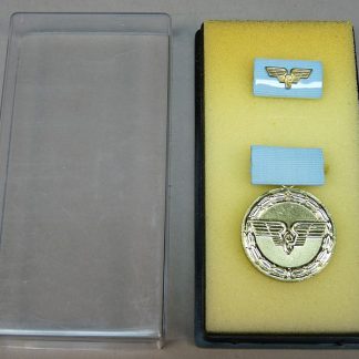 DDR Reichsbahn medaille trouwe dienst in goud