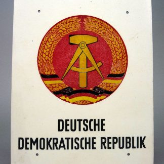 DDR kunststof grensbord