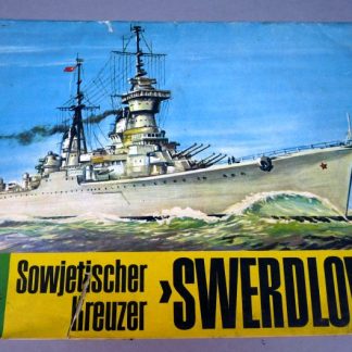 DDR bouwplaten map ,,Sowjetischer Kreuzer Swerdlow,, 1964