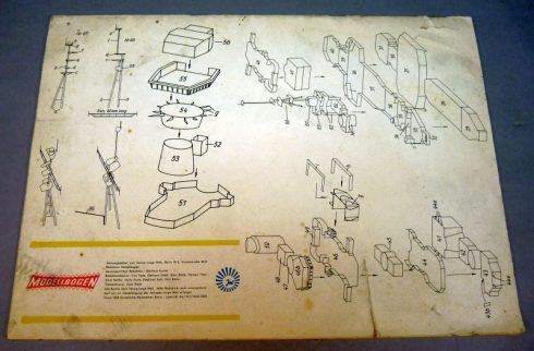 DDR bouwplaten map ,,Sowjetischer Kreuzer Swerdlow,, 1964 - Afbeelding 2