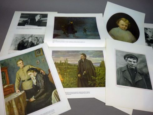 Groot formaat Vladimir Lenin propaganda platen uit 1969 - Afbeelding 2
