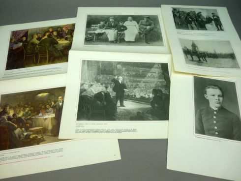 Groot formaat Vladimir Lenin propaganda platen uit 1969 - Afbeelding 3