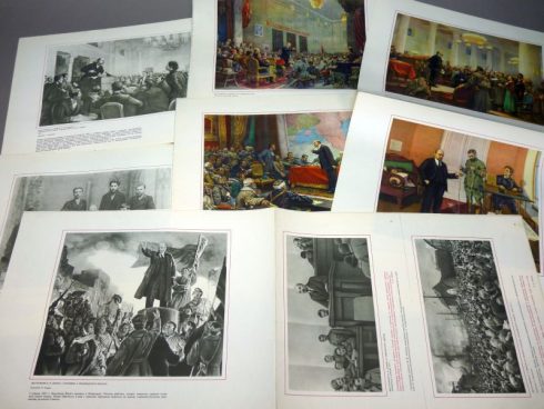 Groot formaat Vladimir Lenin propaganda platen uit 1969 - Afbeelding 5