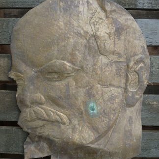 Groot formaat uit koper geslagen afbeelding van Vladimir Lenin