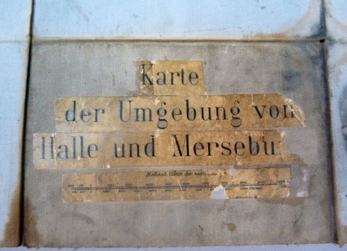 Duitse stafkaart op linnen, omgeving Halle, WO1? - Afbeelding 4